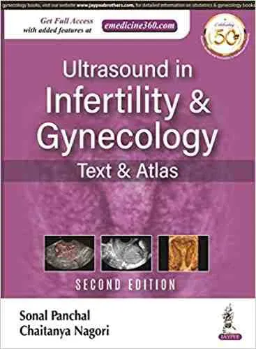 Book cover: Ultrasound in Infertility and Gynecology by Dr. Sonal Panchal and Dr. Chaitanya Nagori